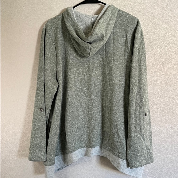 Serengeti Green Floral Embroidered Hoodie - Picture 10 of 12